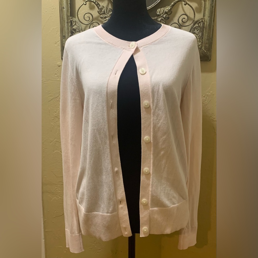 Woman’s LOFT Light Pink Cardigan Size Small